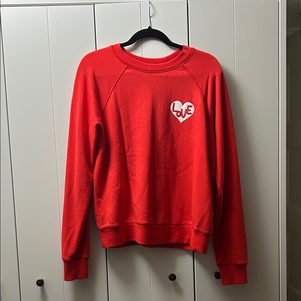 Spiritual Gangster Red Love Heart Sweatshirt